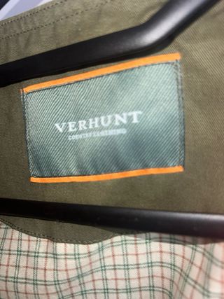 Chaleco de caza Verhunt verde y naranja