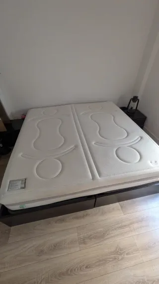 Colchón HR + viscoelástica firme-media