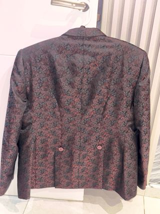 Traje 3 piezas burdeos