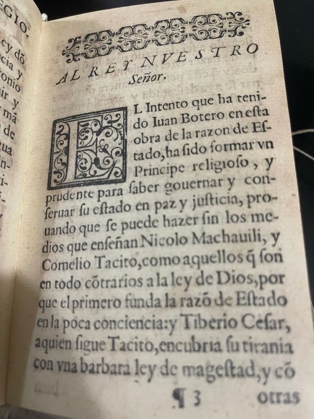 Libro Botero año 1592 Razón de Estado numerada