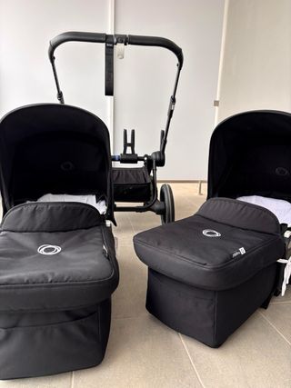 Carrito gemelar Bogaboo Donkey 5 Twin - Negro