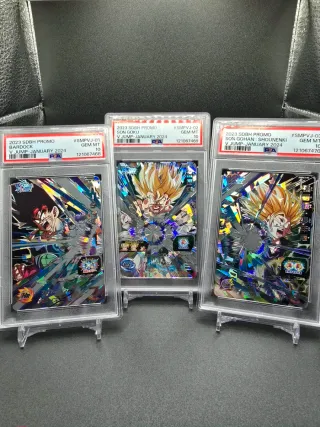 PSA 10 SEQUENTIAL BARDOCK SON GOKU SON GOHAN PROMO