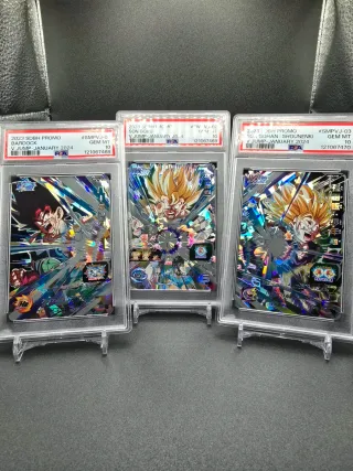 PSA 10 SEQUENTIAL BARDOCK SON GOKU SON GOHAN PROMO