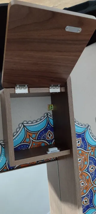 Recibidor Slkum Madera y Cristal