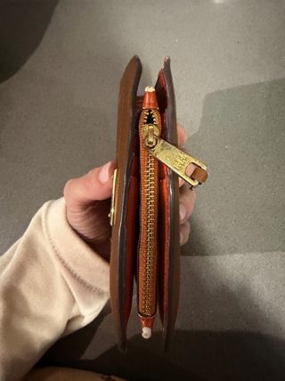 Cartera Ralph Lauren Marrón y Dorada