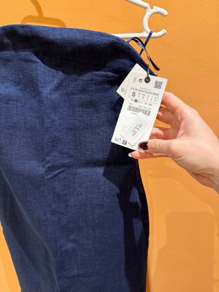 Vestido largo Zara azul