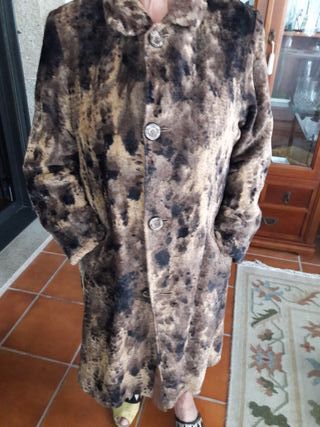 Gabardina Vintage Reversible Marrón Multicolor