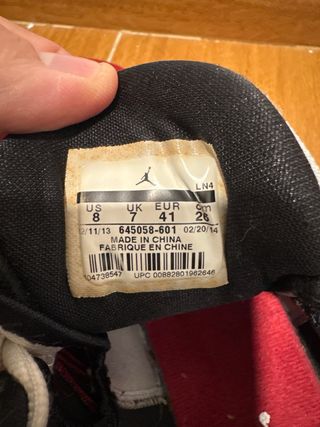 Zapatillas Jordan Baloncesto Talla 41 Rojas Blanca