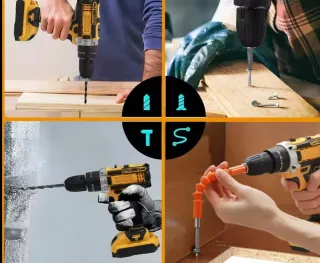 Taladro Atornillador con 2 Baterías y Maletín