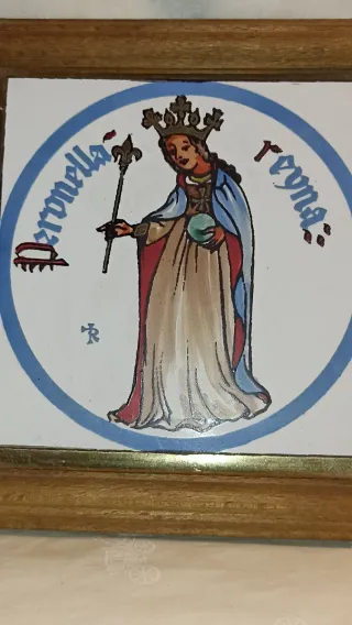 Lote 7 azulejos heráldicos Reyes Aragón y Catala