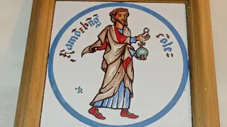 Lote 7 azulejos heráldicos Reyes Aragón y Catala