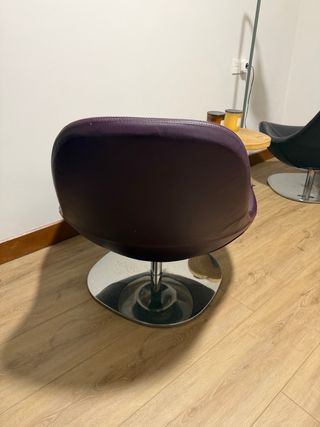 Poltrone girevoli Tirup in pelle