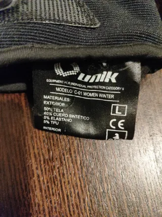 Guantes Moto Mujer Unik Talla L Negro/Rosa