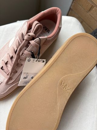Zapatillas Zara Rosa Nude Talla 37