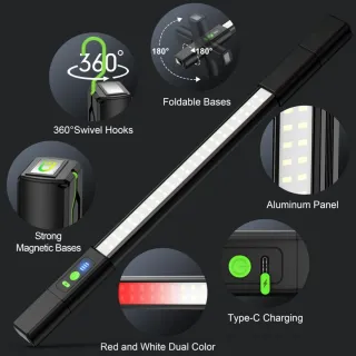 Lámpara LED Taller Recargable 3000 LM Imán