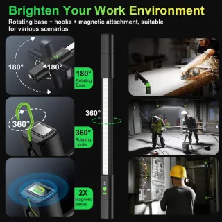 Lámpara LED Taller Recargable 3000 LM Imán