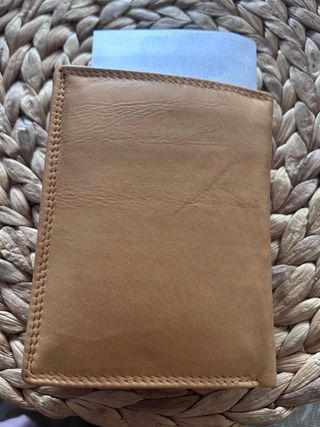 Carteras de piel de búfalo para hombre la unidad