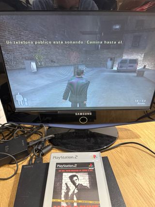 Consola PS2 Slim Negra + 6 Juegos