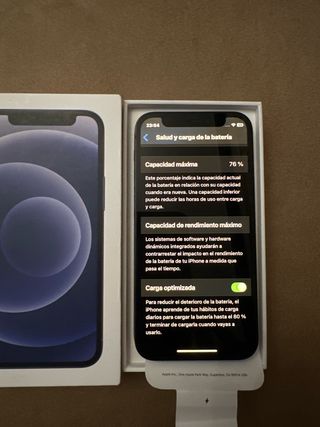 iPhone 12 mini Negro en Caja