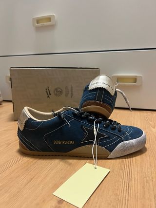 Golden Goose True Star Azul/Beige Nuevas