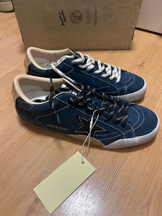 Golden Goose True Star Azul/Beige Nuevas