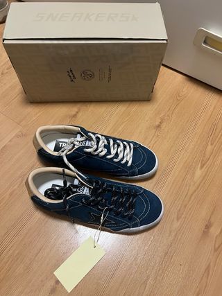 Golden Goose True Star Azul/Beige Nuevas