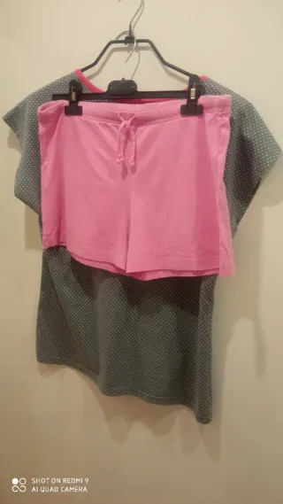 Pijama Verano Estampado Lunares Talla L