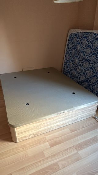 Cama Canapé Abatible Cuero Sintético