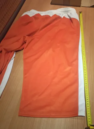 Pantalón chándal bermuda larga naranja XL