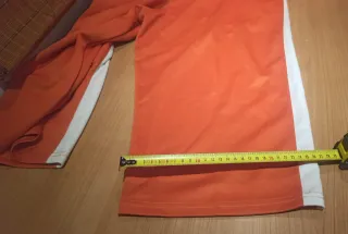 Pantalón chándal bermuda larga naranja XL