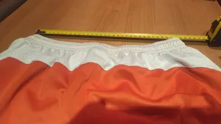 Pantalón chándal bermuda larga naranja XL