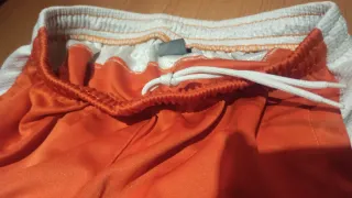 Pantalón chándal bermuda larga naranja XL