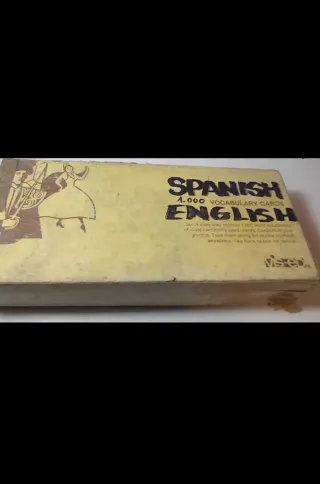 Diccionario inglés español en 1000 cartas