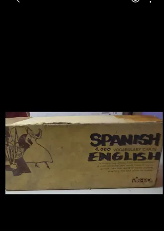 Diccionario inglés español en 1000 cartas