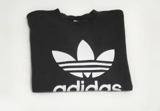 Sudadera Adidas Negra Logo Trefoil