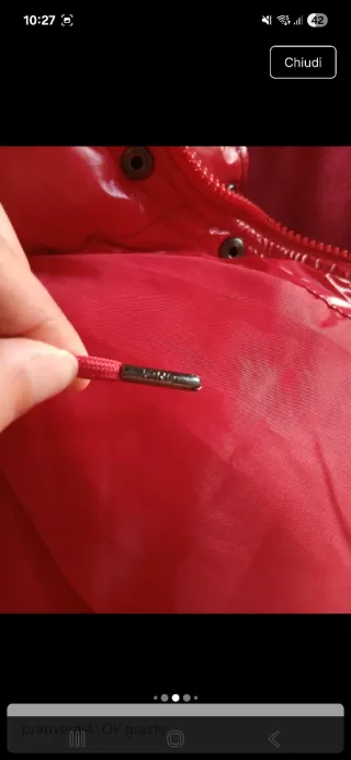 Bomber donna Only rosso lucido