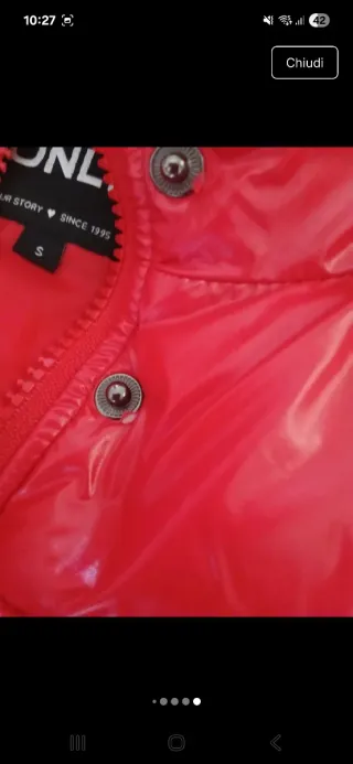 Bomber donna Only rosso lucido