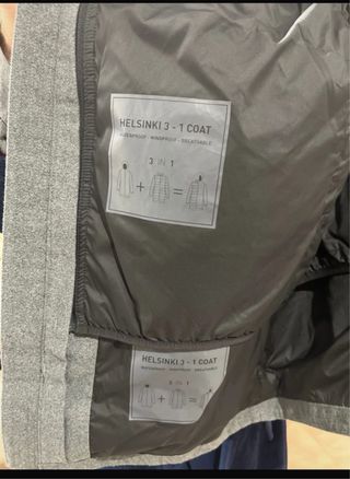 Chaqueta Helly Hansen Gris Helsinki 3 en 1 Coat