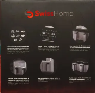 Freidora de aire doble Swiss Home (Dual air fryer)