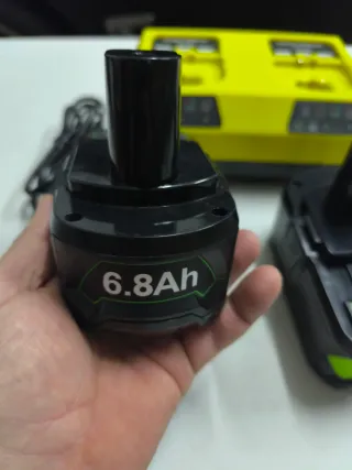 Cargador Con 2 Baterías P108 18V Para Ryobi nuevo