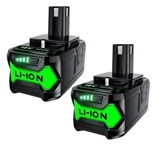 Cargador Con 2 Baterías P108 18V Para Ryobi nuevo