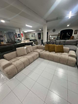 Sofá Modular Mali Tela Beige inchable