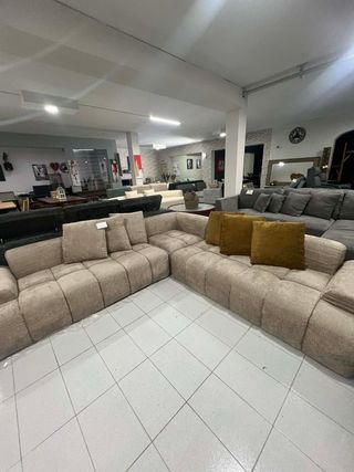 Sofá Modular Mali Tela Beige inchable