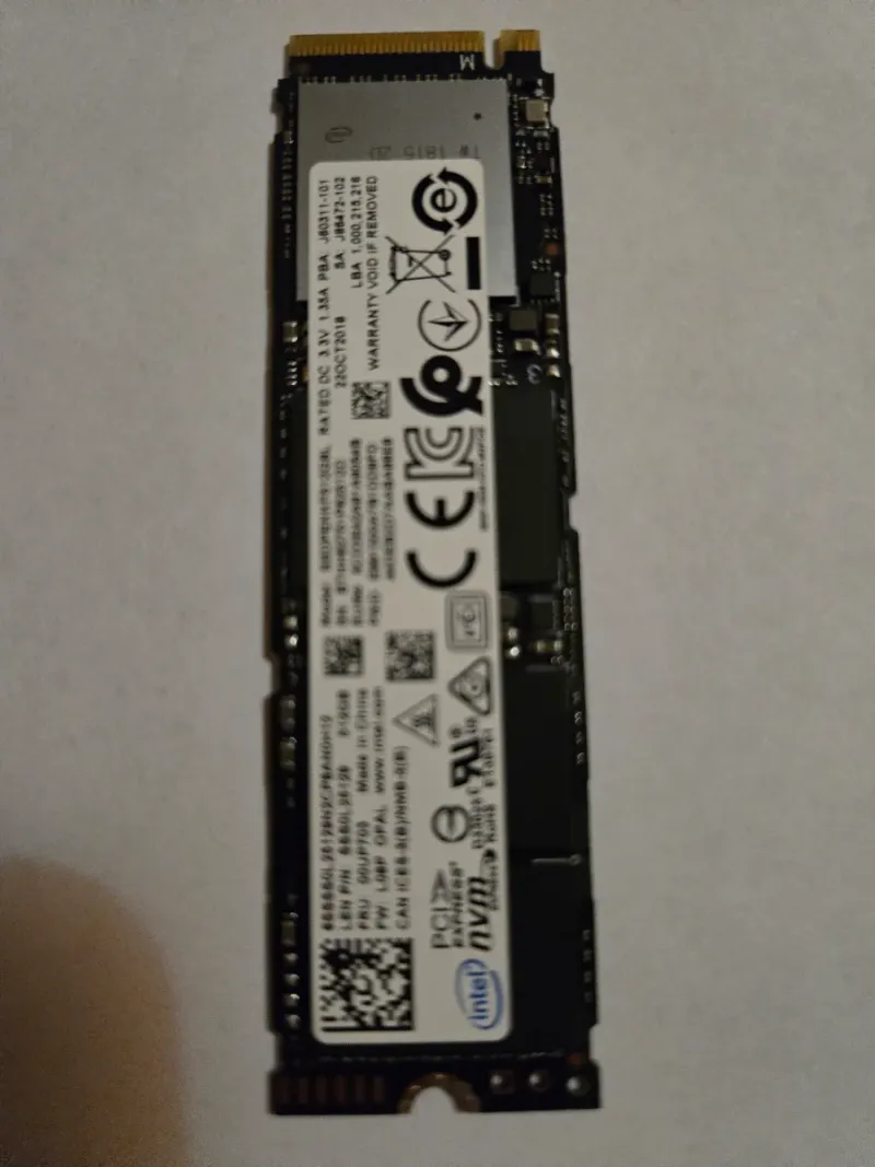 NVMe Intel 512GB 7600P afbeelding 2