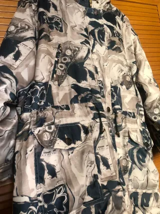 Chaqueta Vintage Oversize Estampado Musical