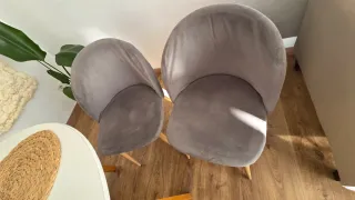 Sillas Sklum Terciopelo Gris (4 uds)