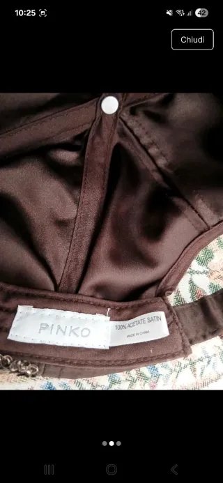 Cappello Pinko donna paillettes oro nero