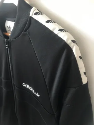 Chaqueta Bomber Adidas Hombre Negra Multicolor