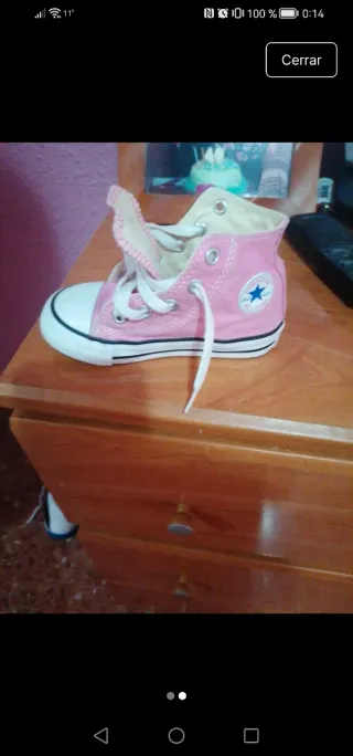 Converse niña rosa