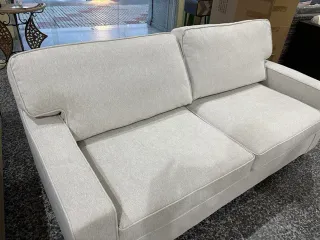 Sofá Cama Beige Tela + Colchón Matrimonial